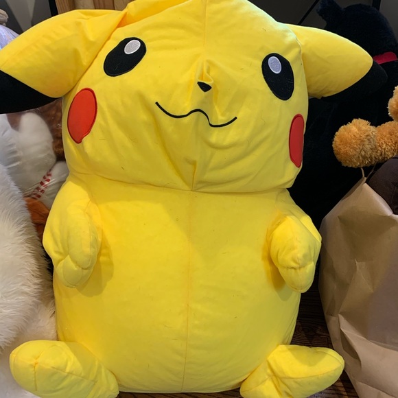 15" Pikachu Plush has a tiny slit hole on tail - Picture 2 of 5